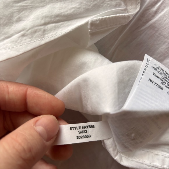 J Crew Classic-fit lightweight cotton poplin ruffle-sleeve shirt - Picture 4 of 4